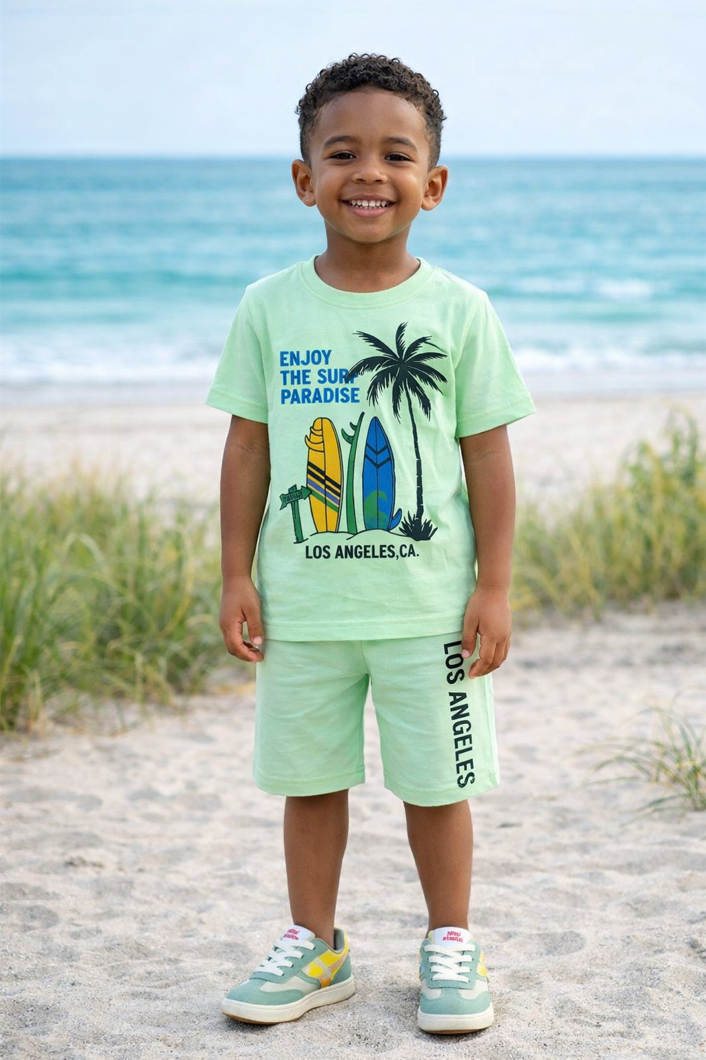  Kids Summer Nikar Shirt Comfort Set